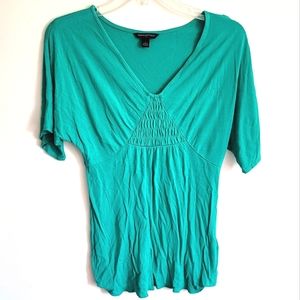 Banana Republic Teal Short Sleeve V-neck shirt Size Small